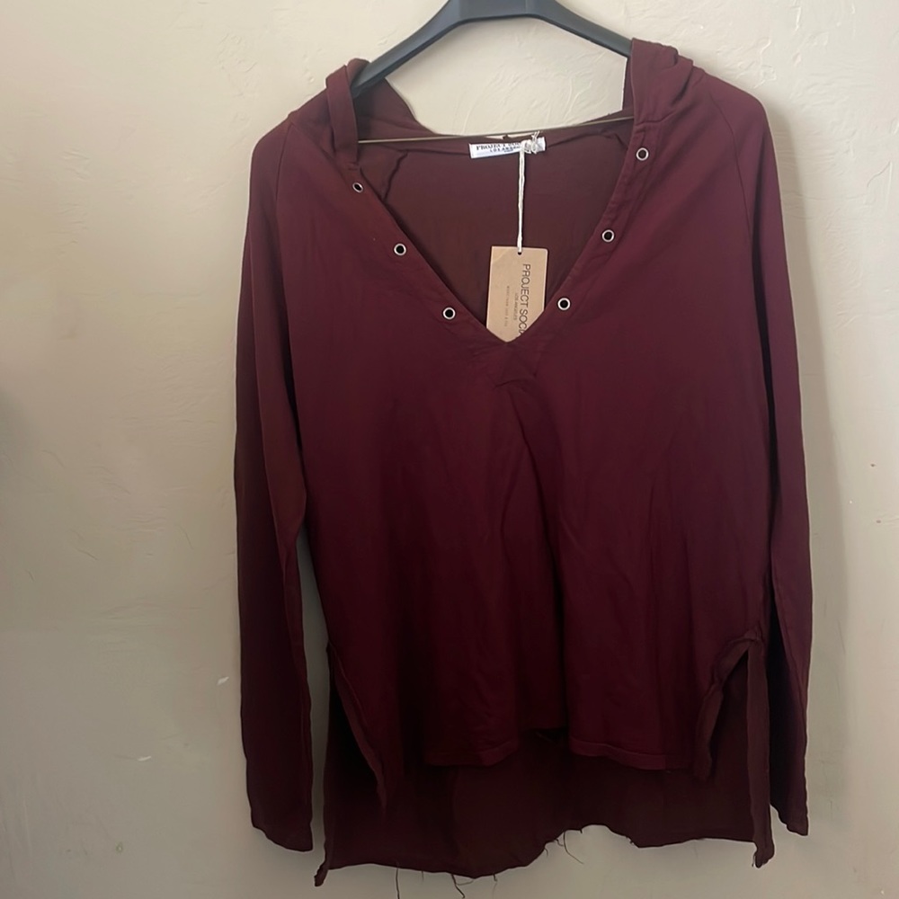 NWT Project Social T Oversized Hooded Top! XS